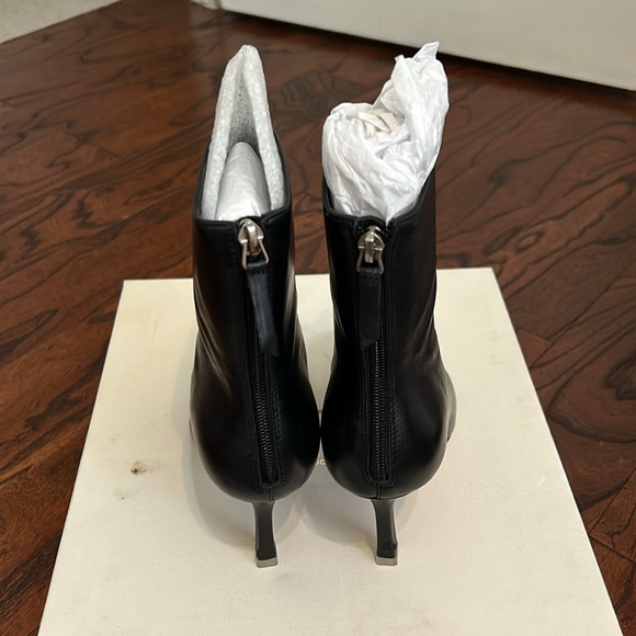 Revolve Black Suede Studio Jennifer Bootie in Black Sz 37.5 - Picture 5 of 6